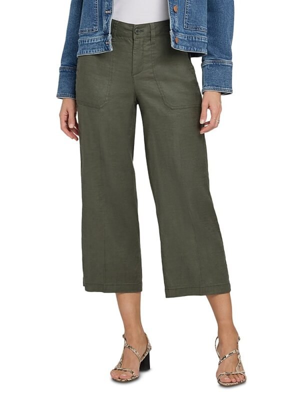 Nydj Petite Wide Leg Cargo Capri Pants
